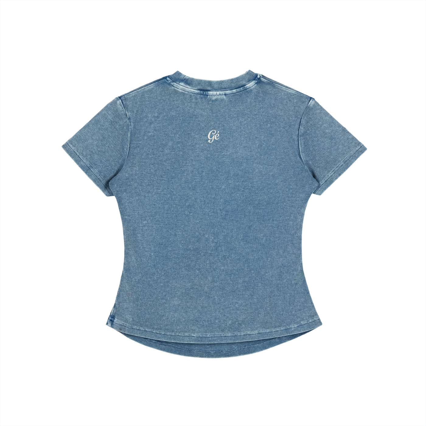 Vintaged-Wash Bodycon Cotton T-Shirt